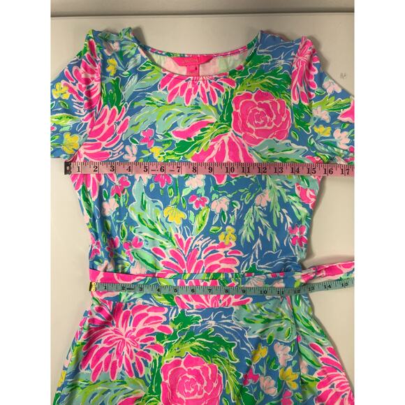 Lilly Pulitzer Kassi Wrap Short Dress Bright Floral XS Spring Summer Vacation - Picture 11 of 12